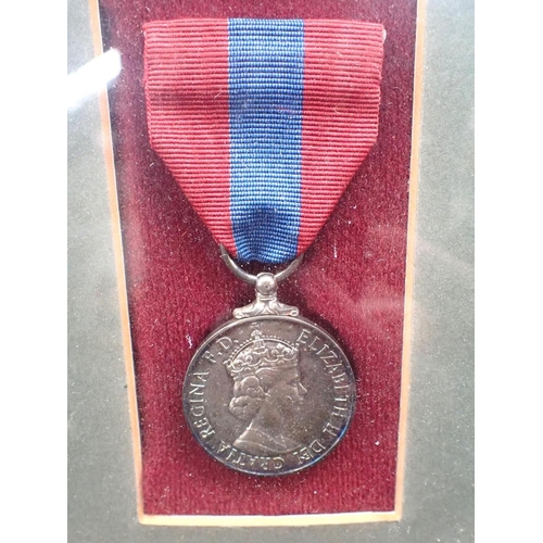 510 - AN IMPERIAL SERVICE MEDAL, AWARDED TO RONALD WILFRED BATTEN December 1982 (framed)