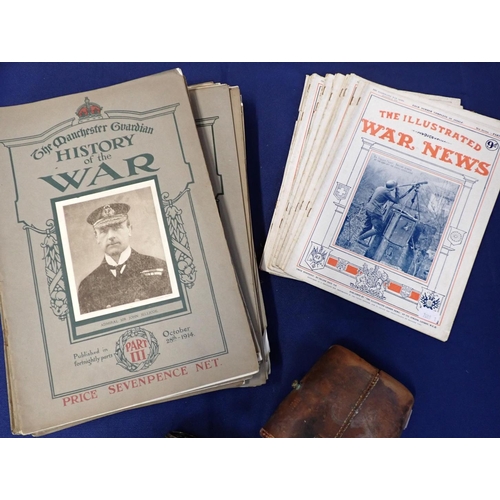 516 - THE ILLUSTRATED WAR NEWS and a collection of The Manchester Guardian History of The War and a pair o... 