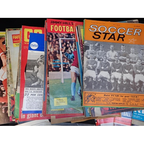 602 - AN FA WORLD CUP ENGLAND 1966 ANNUAL and a quantity of football magazines and books, mostly c.1960s