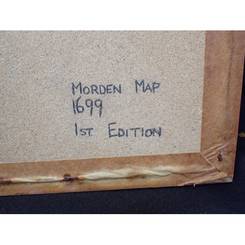 635 - ROBERT MORDEN; MAP OF 'BARK SHIRE' (sic) framed, 42 x 57cm