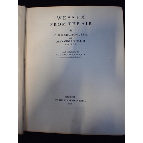 568 - CRAWFORD & KEILLER, WESSEX FROM THE AIR Oxford, Clarendon Press, 1928