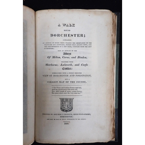 570 - JAMES SAVAGE, THE HISTORY OF DORCHESTER first edition, Dorchester, 1832, card binding, with A Walk R... 