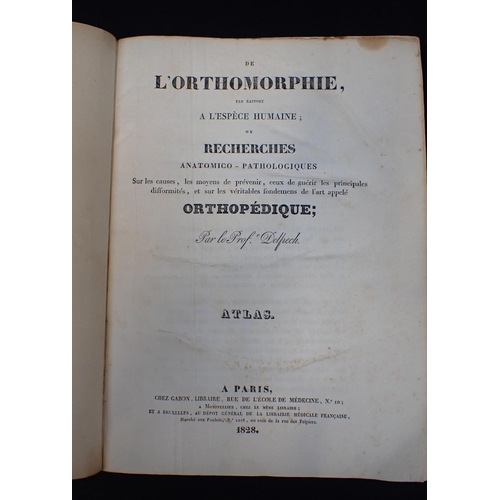 573 - L'ORTHOMORPHIE PAR RAPPORT A L'ESPECE HUMAINE ou RECHERCHES ANATOMICO - PATHOLOGIQUES, par le Prof. ... 