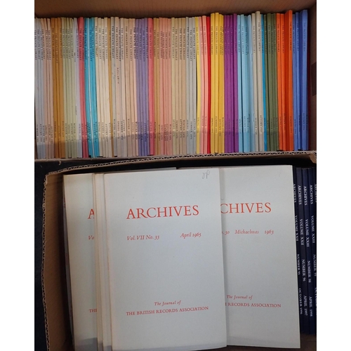 582 - A COLLECTION OF BOOKS including medieval and later art, and Archives and Private Library journals