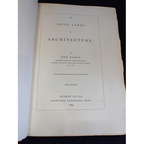 553a - JOHN RUSKIN: THE STONES OF VENICE, NEW EDITION 1873-4 Smith, Elder and Co, edition of 1500, signed t... 