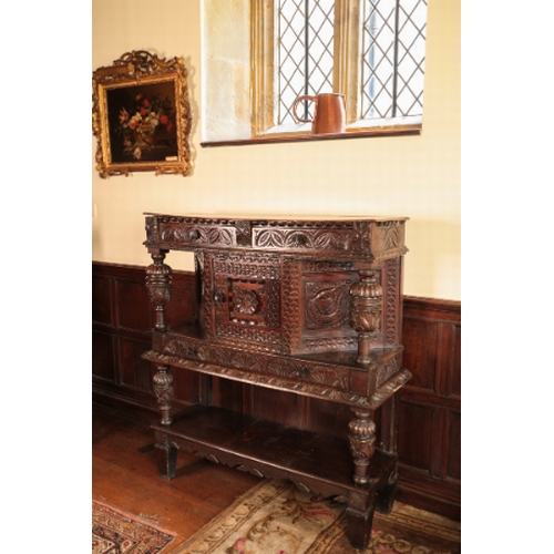 13 - THE DOLPHIN CABINET: AN ELIZABETHAN OAK COURT CUPBOARD

basically late 16th century, the rectangular... 