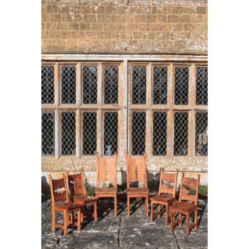 144 - A CONTEMPORARY BURR ELM DINING TABLE

by Tim Stead, designed as two trestle tables with thick burr e... 