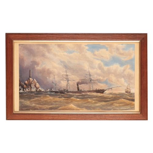 177 - HUBERT J. MEDLYCOTT A view of the estuary and shipping at Shoreham, Sussex

signed and dated 1894, w... 