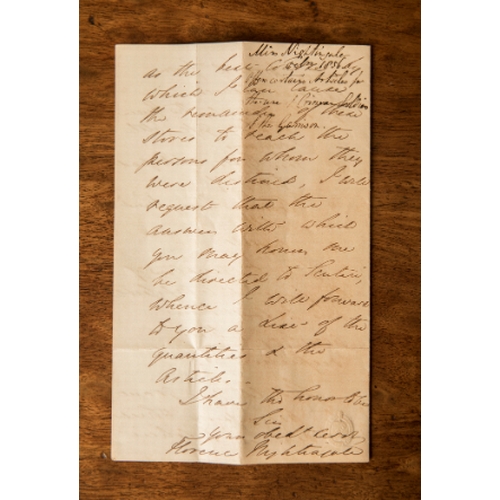 423 - A LETTER FROM FLORENCE NIGHTINGALE

headed 