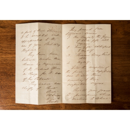 423 - A LETTER FROM FLORENCE NIGHTINGALE

headed 