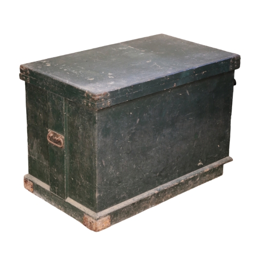 456 - A REGENCY TRUNK

with metal mounts and decorative stud-work borders, 62cm wide x 52cm deep; a Victor... 