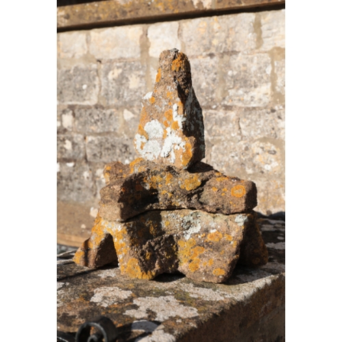 475 - A COLLECTION OF MEDIEVAL AND LATER STONE ARCHITECTURAL ELEMENTS

located along the wall outside the ... 