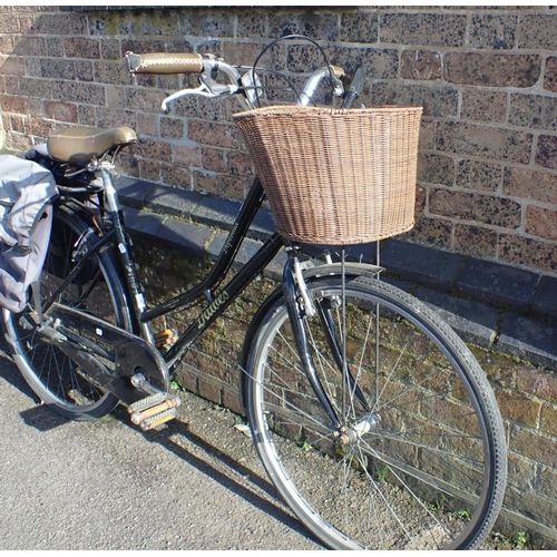 167 - A DAWES 'DIPLOMA' LADIES' BICYCLE Heritage Range, with basket, black painted frame with linework dec... 