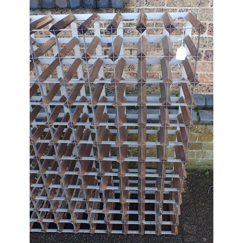 170 - A WINE RACK, FOR 120 BOTTLES 101 x 120cm