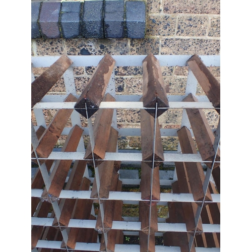 170 - A WINE RACK, FOR 120 BOTTLES 101 x 120cm