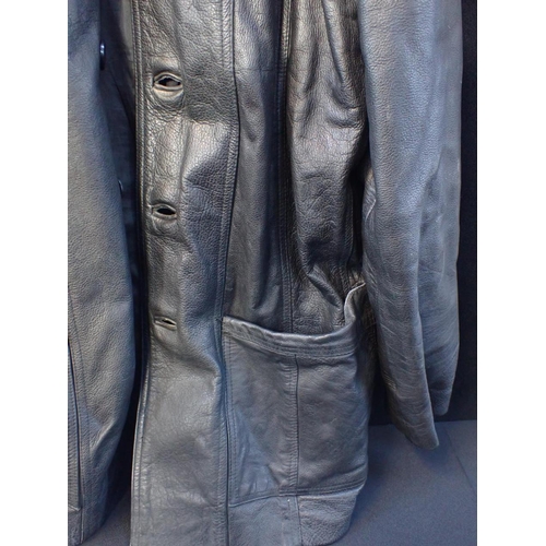 173 - A LEATHER JACKET; 'ORIGINAL ROUGHRIDERS' size XXL