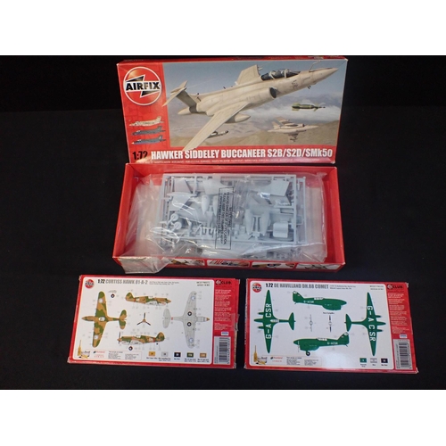 204 - AIRFIX HAWKER SIDDELEY BUCCANEER S2B/S2D/SMk50 with Curtiss Hawk 81-A-2 and De Havilland DH.88 Comet... 