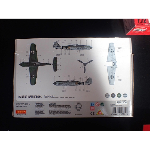 228 - EIGHT UNBUILT AIRFIX MODELS OF GERMAN WWII AND LATER AIRCRAFT including Messerschmitt Bf109 G-6, all... 