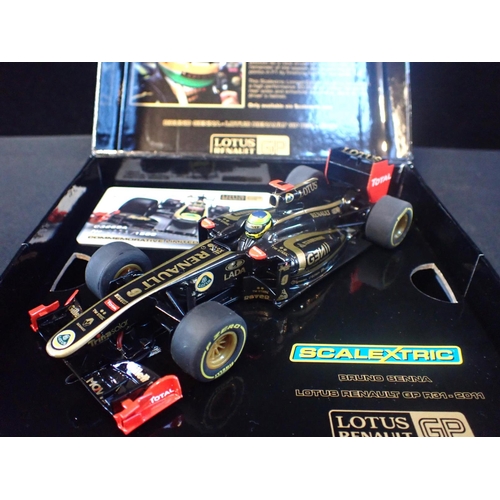 235 - SCALEXTRIX BRUNO SENNA LOTUS RENAULT GP CAR Commemorative Limited Edition Bruno Senna Lotus Renault ... 