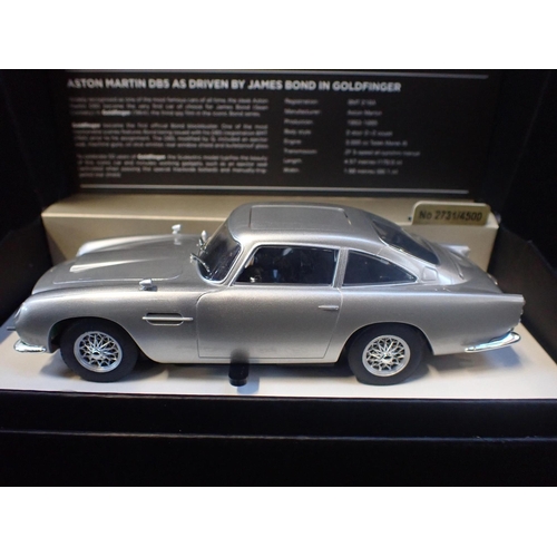 236 - 007 GOLDFINGER LIMITED EDITION SCALEXTRIC CAR Aston Martin DB5, boxed No 2731 of 4500. Celebrating 5... 