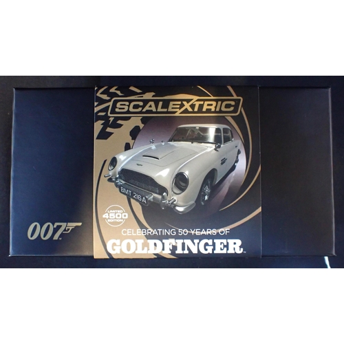 236 - 007 GOLDFINGER LIMITED EDITION SCALEXTRIC CAR Aston Martin DB5, boxed No 2731 of 4500. Celebrating 5... 