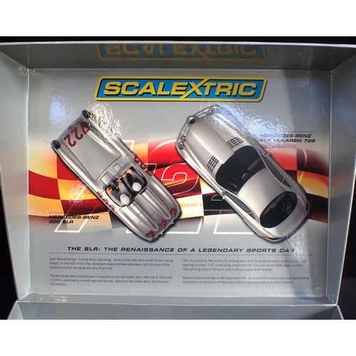 239 - A SCALEXTRIC 722 '1955 MILLE MIGLIA' MERCEDES-BENZ TWO CAR SET limited edition; number 3863 of 8000,... 