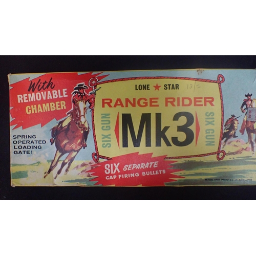 249 - A LONE STAR RANGE RIDER Mk 3 SIX GUN (boxed), and a BCM Buntline Special 'Wyatt Earp' gun (boxed) (s... 