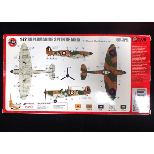 254 - FOUR UNBUILT AIRFIX 'SUPERMARINE' MODELS comprising Spitfire F Mk.22, Walrus Mk. II, Spitfire PRXIX,... 