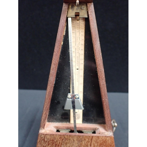 267 - A MAEZEL METRONOME mahogany cased (working)