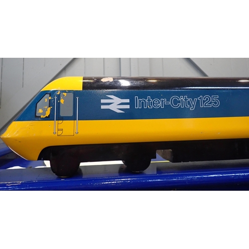 330 - A PROMOTIONAL/ADVERTISING MODEL INTERCITY 125 LOCOMOTIVE painted composition, by Space Models, Indus... 