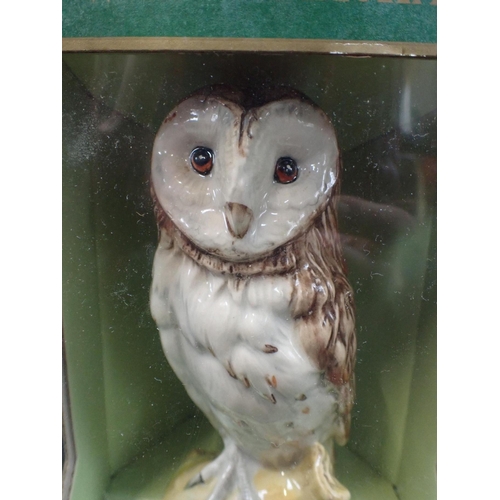 373 - ROYAL DOULTON/WHYTE & MACKAY 'Buzzard' and 'Barn owl', with contents, boxed (2)