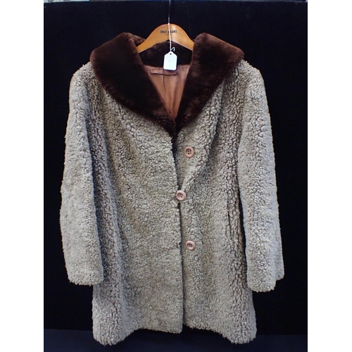 40 - TWO VINTAGE FUR COATS including a mink coat by 'Madame Campbell Furs, Bournemouth' (2)