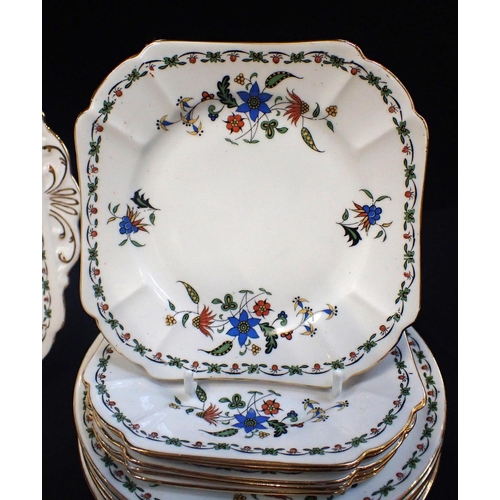 42 - A SHELLEY 'CHELSEA' PATTERN TEA SET with sandwich tray