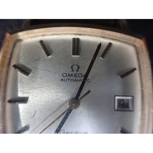 493 - AN OMEGA GENEVE WRISTWATCH 1960s/70s (a/f no strap)