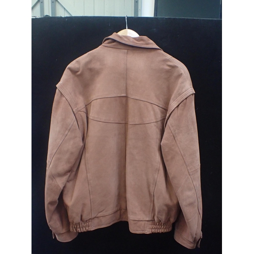 50 - AN AKASO GENTLEMANS' SUEDE BOMBER STYLE ACKET