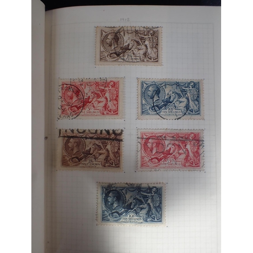 562 - A 'MINIATURE' STAMP ALBUM; PENNY BLACK Two penny blue and other Victorian and later stamps, George V... 