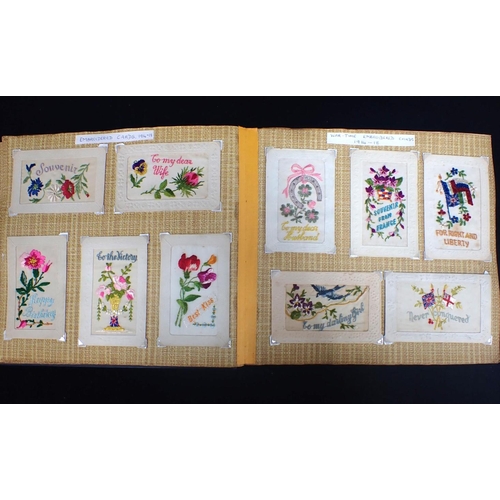 594 - A COLLECTION OF EDWARDIAN AND LATER POSTCARDS advertising, shipping, WWI embroidered, greetings, com... 