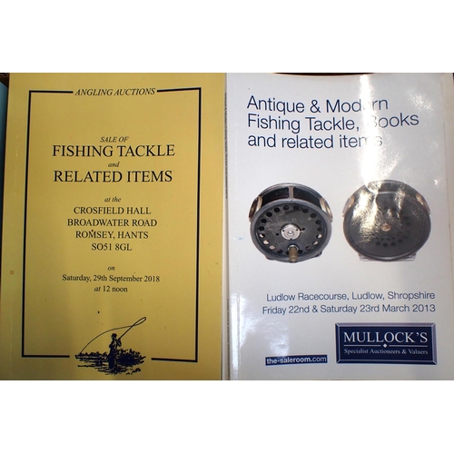 600 - A COLLECTION OF FISHING AND RELATED ITEMS AUCTION CATALOGUES with fishing and country interests maga... 
