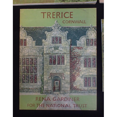 611 - GARDINER, RENA - FOUR CORNISH PUBLICATIONS - 'COTEHELE', 'TRERICE', 'LANHYDROCK' AND 'A JOURNEY OF D... 