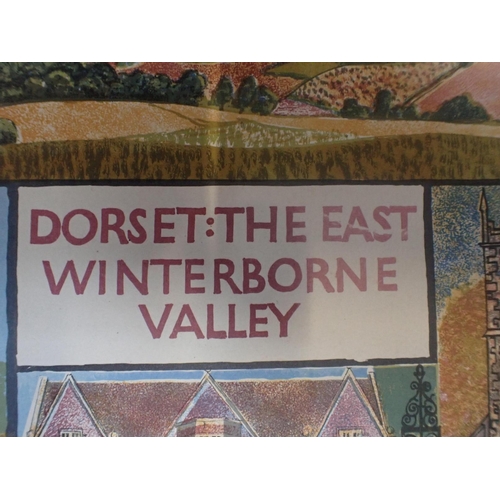 613 - GARDINER, RENA, 'DORSET: THE EAST WINTERBORNE VALLEY' published 1968, paperback with cloth bound spi... 