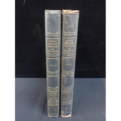 616 - H. CESCINSKY AND E.R. GRIBBLE: EARLY ENGLISH FURNITURE AND WOODWORK two volumes, the Waverley Book C... 