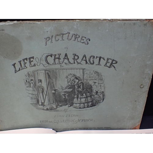 622 - JOHN LEECH - PICTURES OF LIFE CHARACTER SERIES 2-5 (four volumes)