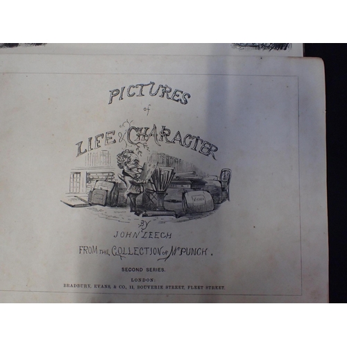 622 - JOHN LEECH - PICTURES OF LIFE CHARACTER SERIES 2-5 (four volumes)