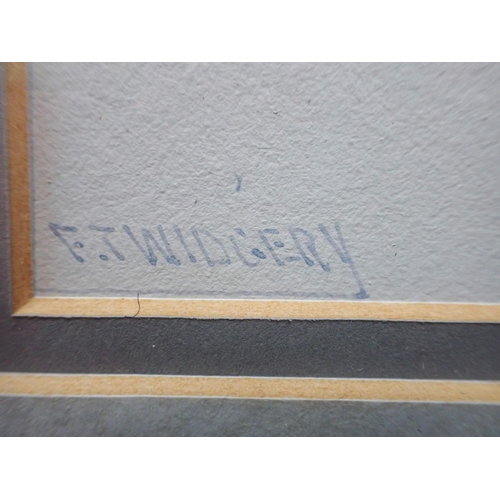 648 - FREDERICK JOHN WIDGERY 1861-1942: 'MOUTH OF THE GANNEL, NEWQUAY' watercolour/gouache 46 x 63cm (fram... 