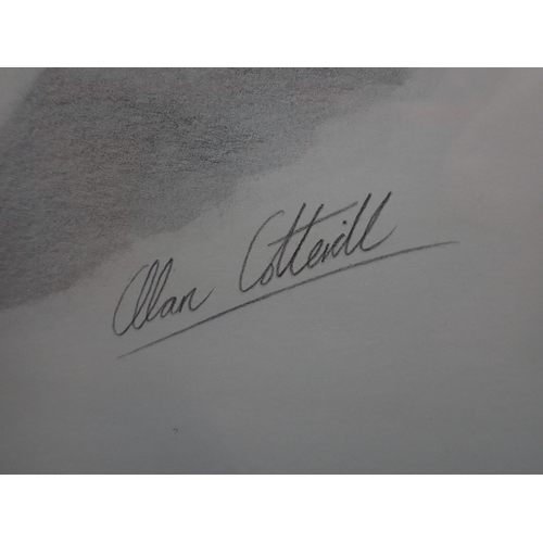 660 - LIMITED EDITION AYRTON SENNA FRAMED PRINT Signed limited print by Allan Cotterill, number 69 of 950.... 