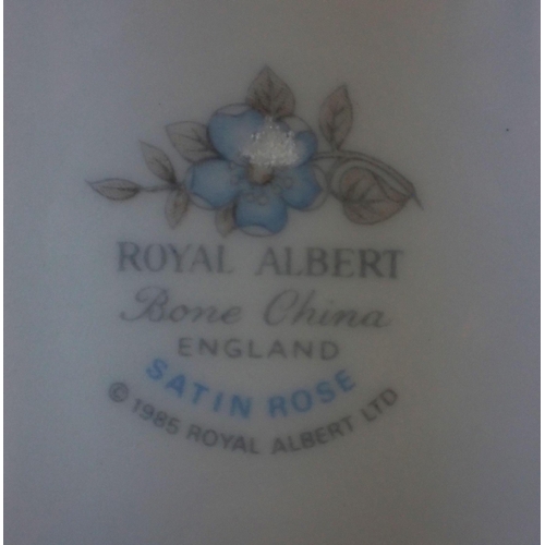 77 - A ROYAL ALBERT 'SATIN ROSE' SERVICE FOR SIX a quantity of James Kent/Old Foley 'Eastern Glory' ware,... 