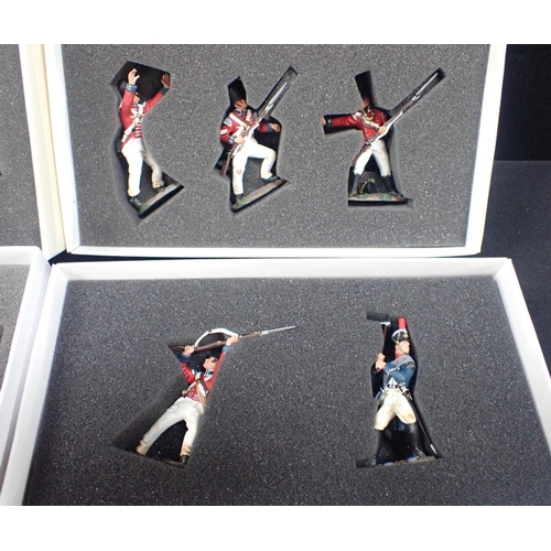 218 - W. BRITAIN NAPOLEONIC MODEL FIGURES 36005 Coldstream Guards Surgeon, 36006 Fight in the Courtyard, 4... 