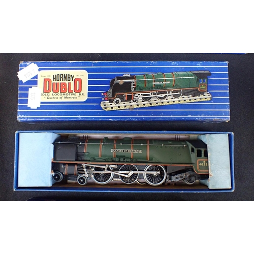 253 - HORNBY DUBLO LOCOMOTIVES BLUE BOXES EDL12 Duchess of Montrose, EDL1 Sir Nigel Gresley, 3211 Mallard