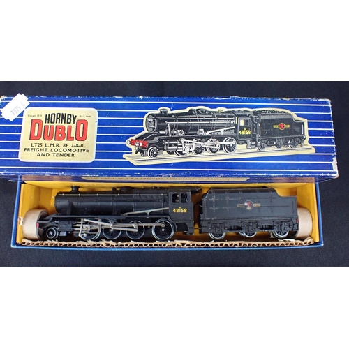 264 - HORNBY DUBLO LOCOMOTIVES BLUE BOXES LT25 LMR 2-8-0, EDL18 Standard Tank,EDL17 0-6-2 Tank