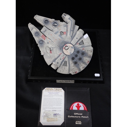 265 - A STAR WARS COLLECTION incuding Millenium Falcon